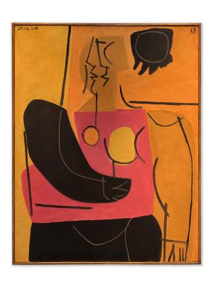Figura y sol negro