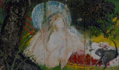 La hamaca o Mujer con mono